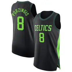 Kristaps Porzingis Boston Celtics Men's Authentic 2024/25 City Edition Jersey - Black
